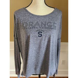 Syracuse Orange University Womens Top Sweatshirt size Large 12/14 Blue LS DriFit